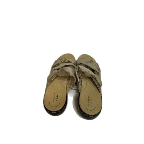 Clarks Women's Delana Jazz Sandal Pewter Metallic Synthetic - Size 10 Womern's - Picture 5 of 9